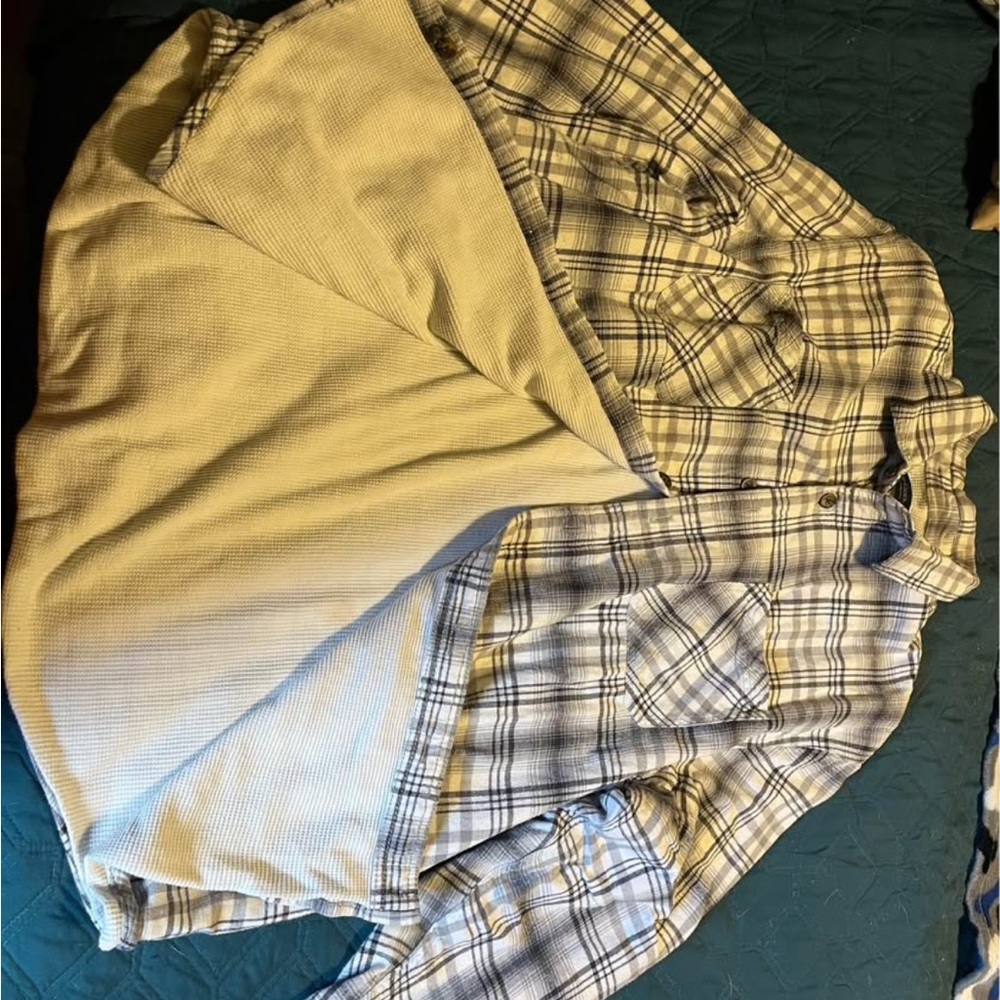 Faded Glory Men's Blue Plaid Shirt